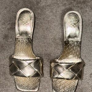 Vince Camuto Women's Gold Woven Heels